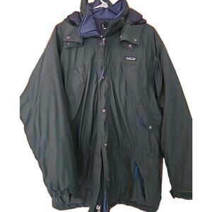 Vintage Patagonia DAS Parka Coat Jacket Size Medium Green Insulated Hooded